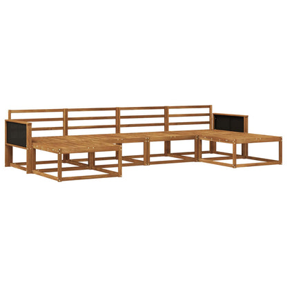 vidaXL Outdoor Sofa Set 6 pcs Natural Solid Acacia Wood 2