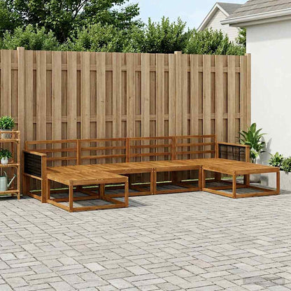 vidaXL Outdoor Sofa Set 6 pcs Natural Solid Acacia Wood 1