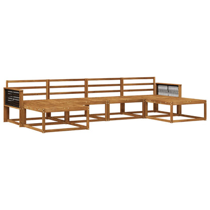 vidaXL Outdoor Sofa Set 6 pcs Natural Solid Acacia Wood 2