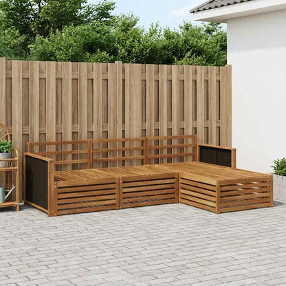 vidaXL Outdoor Sofa Set 4 pcs Natural Solid Acacia Wood 1