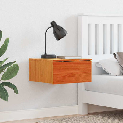 Bedside Table 37 x 35 x 18.5 cm Solid pine wood Wax brown 1