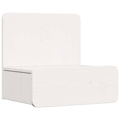 Bedside Table 44 x 32.5 x 40 cm Solid pine wood White 2