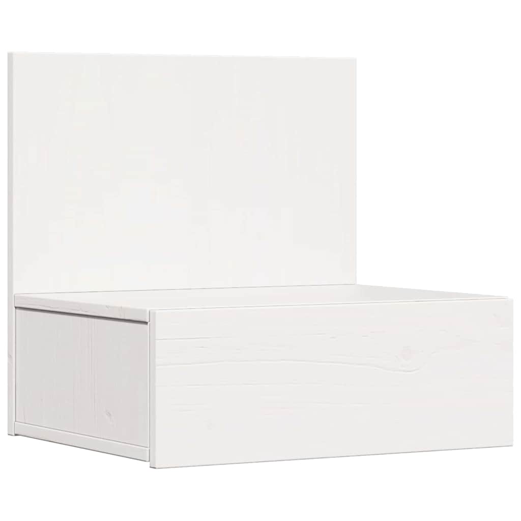 Bedside Table 42 x 32.5 x 40 cm Solid pine wood White