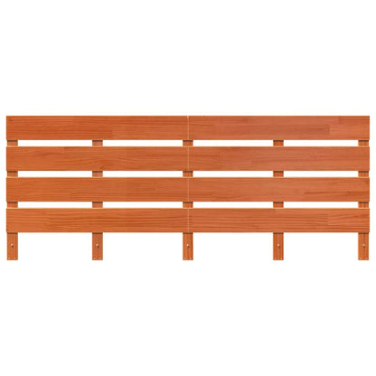 Headboard 90 cm Solid Wood Pine Wax Brown 200 x 80 cm