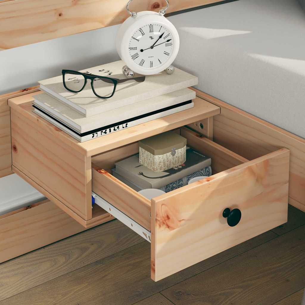 vidaXL Bed Frame with Headboard Brown 180 x 200 cm Solid Pine Wood 3