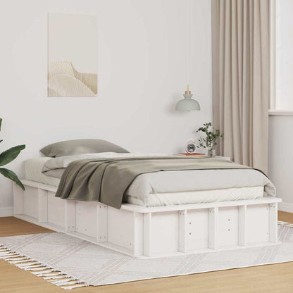 vidaXL Bed Frame Solid Pine Wood Length 190 cm