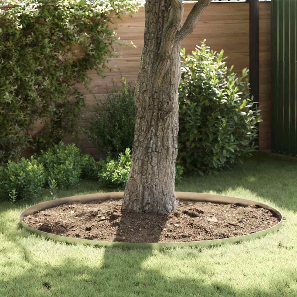 Lawn Edging Silver 4 pcs Galvanised steel 450 x 10 cm