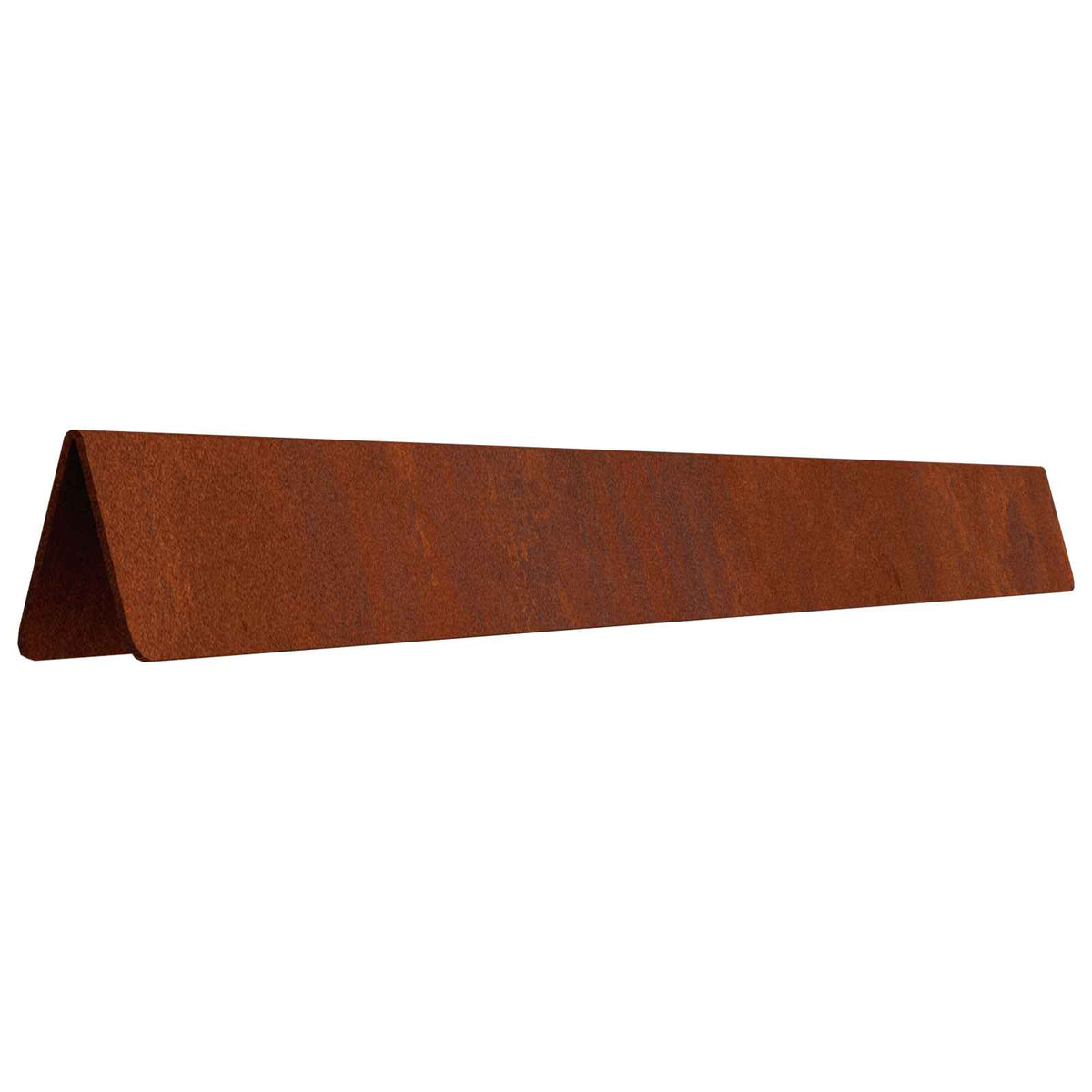 Lawn Edging Silver 4 pcs Weathering steel 450 x 10 cm