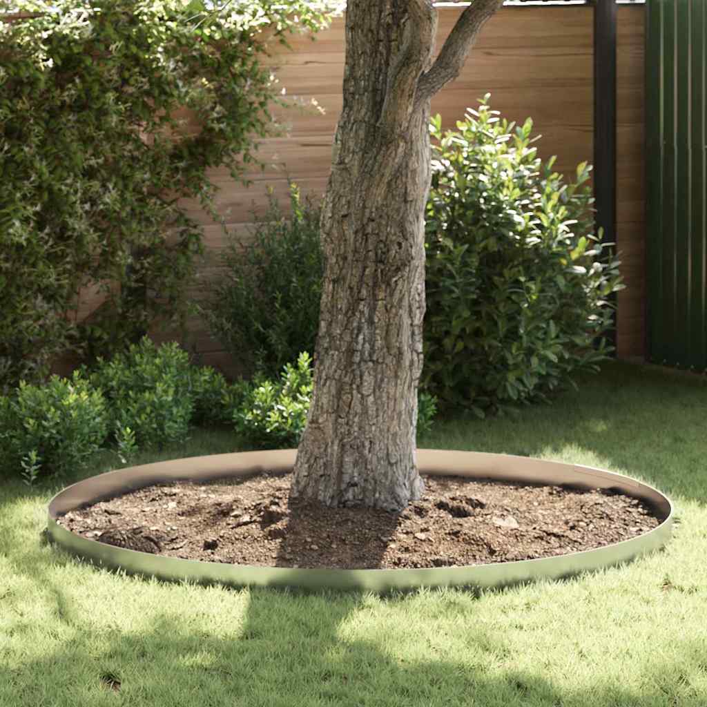 Lawn Edging Silver 4 pcs Galvanised steel 450 x 15 cm