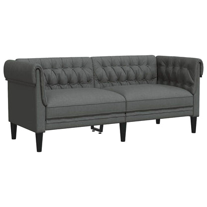 vidaXL Sofa Dark Grey 182.5 x 74.5 x 74.5 cm Polyester 2