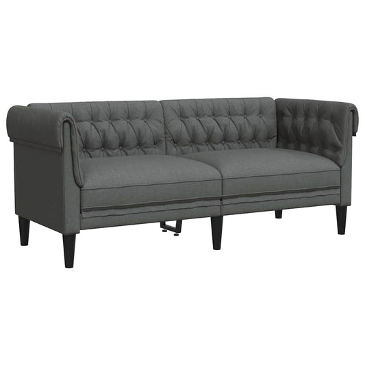 vidaXL Sofa Dark Grey 182.5 x 74.5 x 74.5 cm Polyester 2