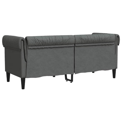 vidaXL Sofa Dark Grey 182.5 x 74.5 x 74.5 cm Polyester 6