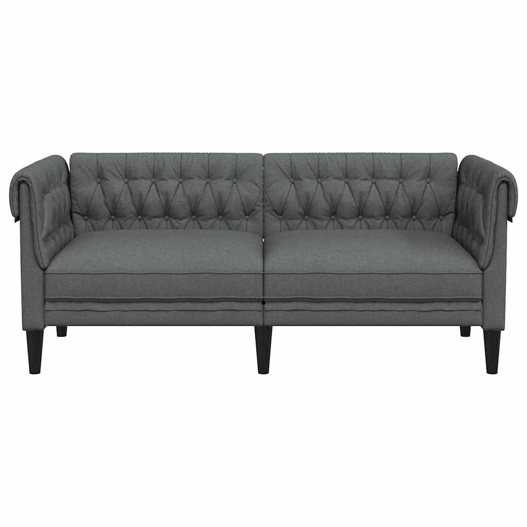 vidaXL Sofa Dark Grey 182.5 x 74.5 x 74.5 cm Polyester 4