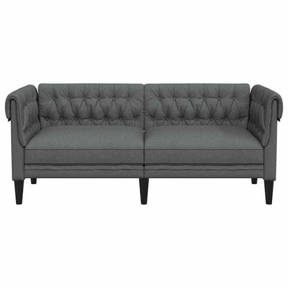 vidaXL Sofa Dark Grey 182.5 x 74.5 x 74.5 cm Polyester 4