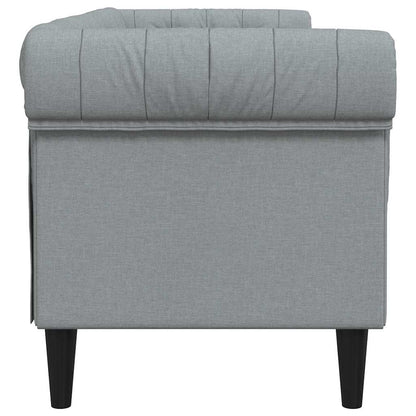 vidaXL Sofa Light Grey 201.5 x 74.5 x 74.5 cm Polyester 5