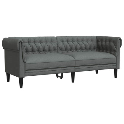 Sofa 78.5 x 74.5 x 74.5 cm Polyester Dark grey 3-seater