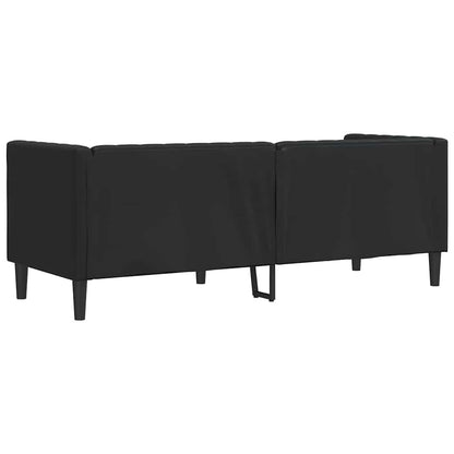 vidaXL Sofa Black 194 x 74.5 x 70.5 cm PVC 6