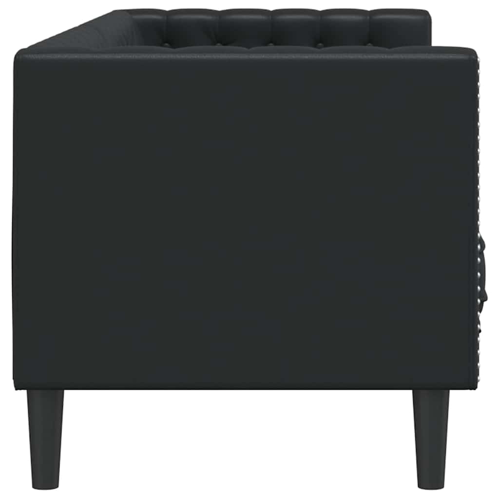 vidaXL Sofa Black 194 x 74.5 x 70.5 cm PVC 5