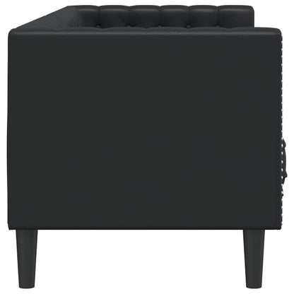 vidaXL Sofa Black 194 x 74.5 x 70.5 cm PVC 5