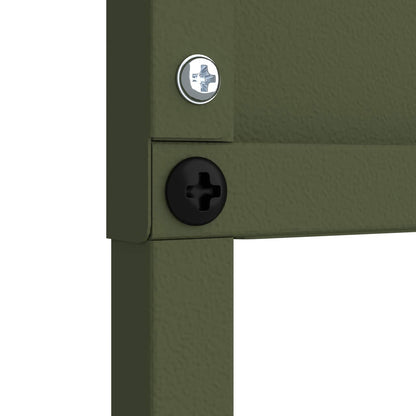 Garden Privacy Screen Cold-rolled steel 32 x 140 cm Olive Green Plain
