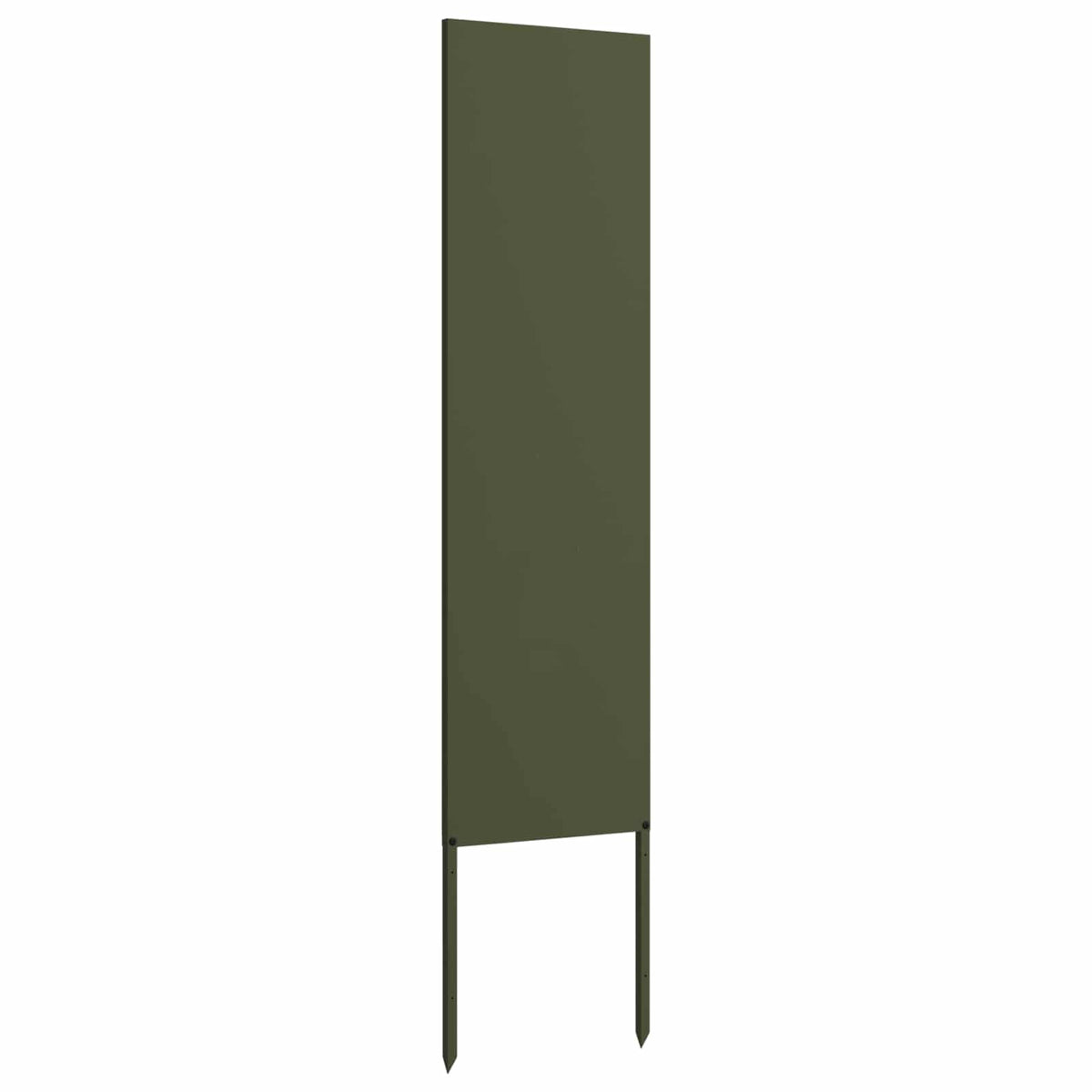 Garden Privacy Screen Cold-rolled steel 32 x 140 cm Olive Green Plain