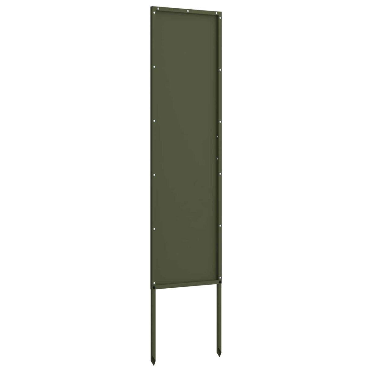 Garden Privacy Screen Cold-rolled steel 32 x 140 cm Olive Green Plain