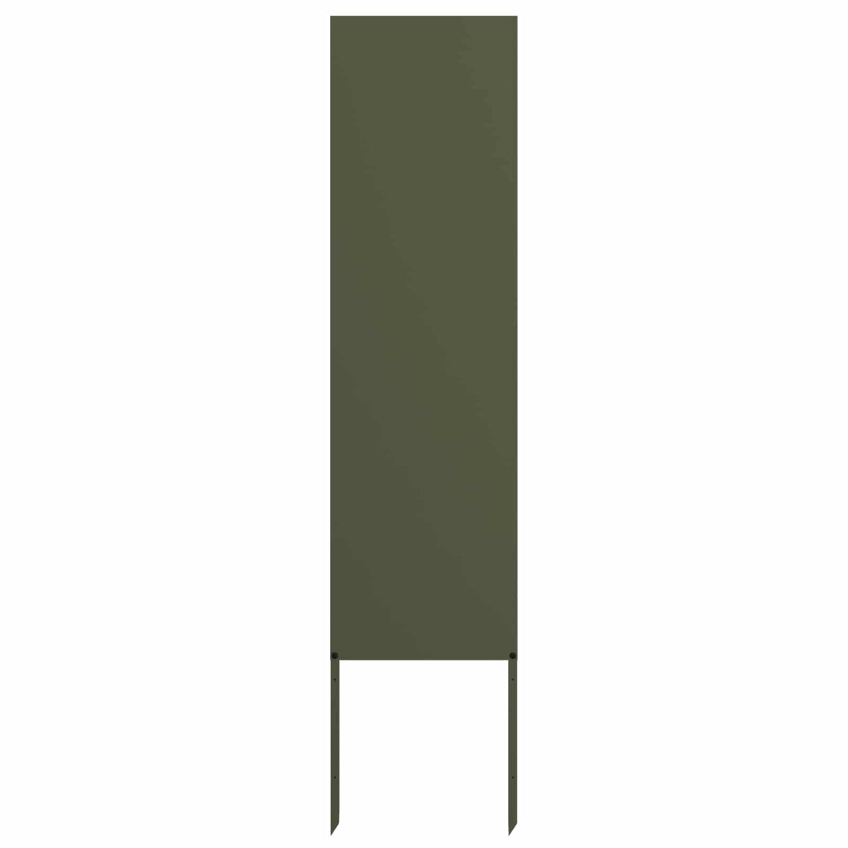 Garden Privacy Screen Cold-rolled steel 32 x 140 cm Olive Green Plain