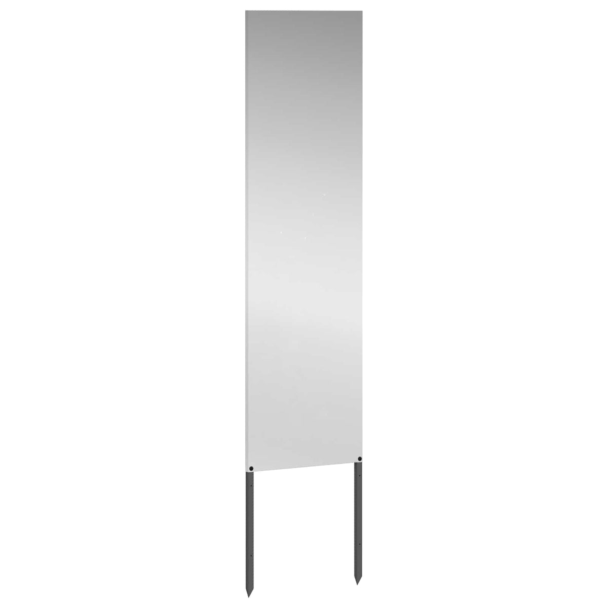 Garden Privacy Screen Silver 32 x 140 cm Galvanised Steel Plain