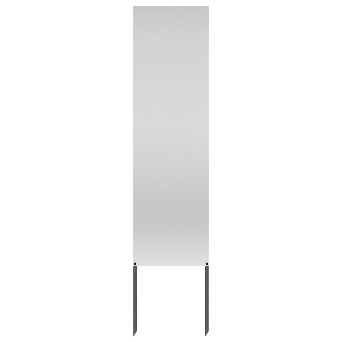 Garden Privacy Screen Silver 32 x 140 cm Galvanised Steel Plain