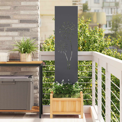 vidaXL Garden Privacy Screen Anthracite 32 x 140 cm Cold-rolled steel 1