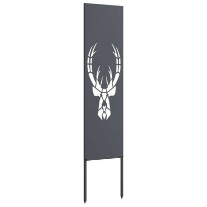 Garden Privacy Screen Cold-rolled steel 32 x 140 cm Anthracite Animal