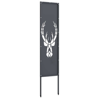 Garden Privacy Screen Cold-rolled steel 32 x 140 cm Anthracite Animal