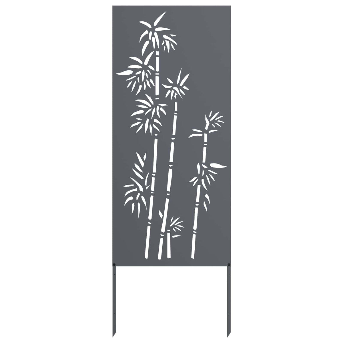 Garden Privacy Screen Cold-rolled steel 50 x 140 cm Anthracite Bamboo