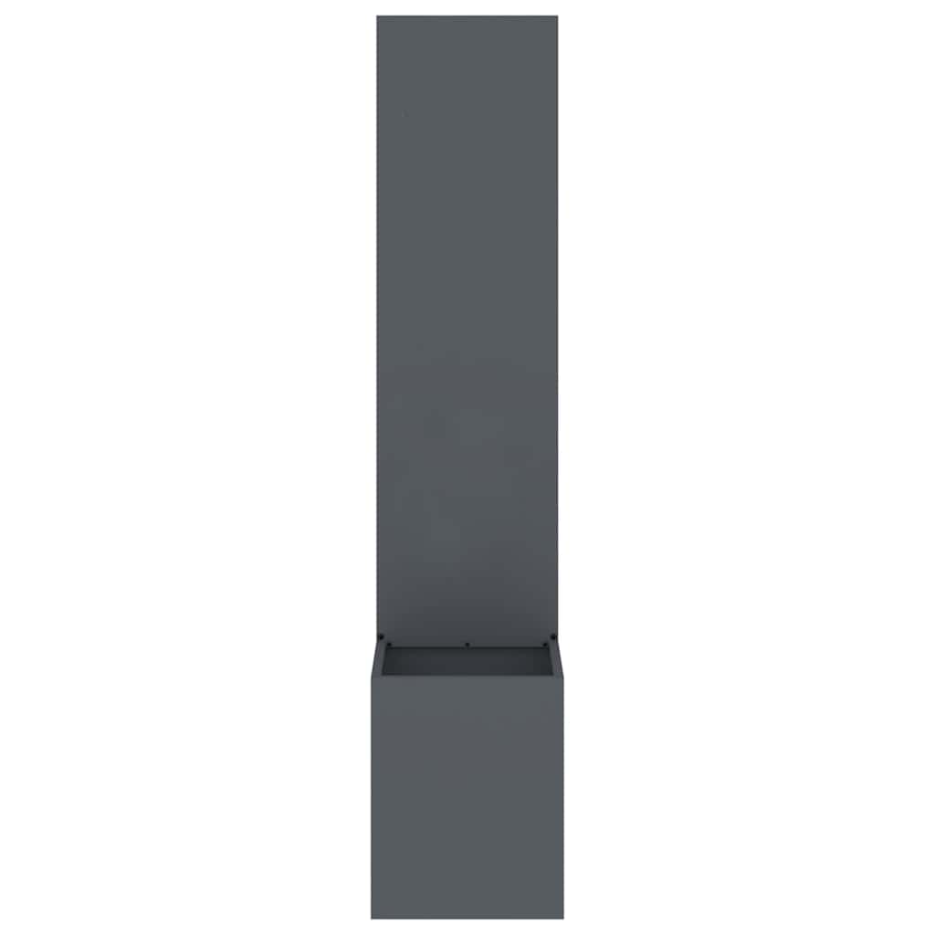 Garden Privacy Screen Fretwork 32 x 32 x 150 cm Anthracite Blank