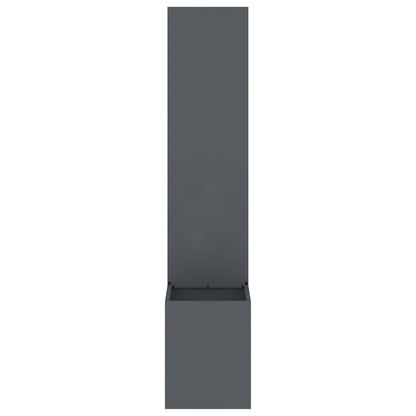 Garden Privacy Screen Fretwork 32 x 32 x 150 cm Anthracite Blank