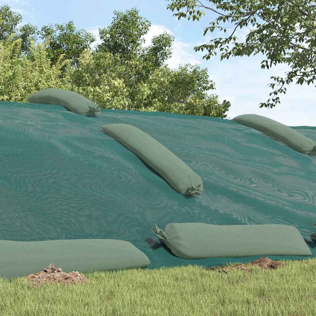 vidaXL Silo Cover Green 24 x 5 m HDPE 3