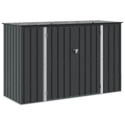 Garden Storage Box Black Steel Anthracite