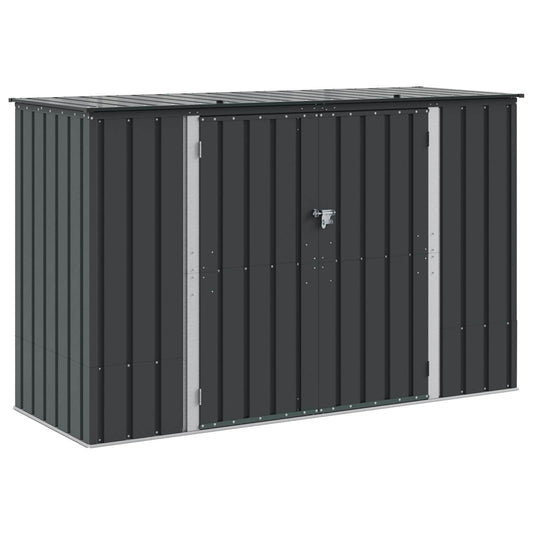 Garden Storage Box Black Steel Anthracite