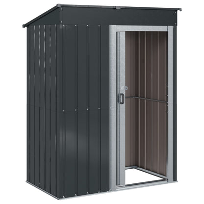 vidaXL Garden Sheds Anthracite 137 x 81 x 180 cm Metal 5