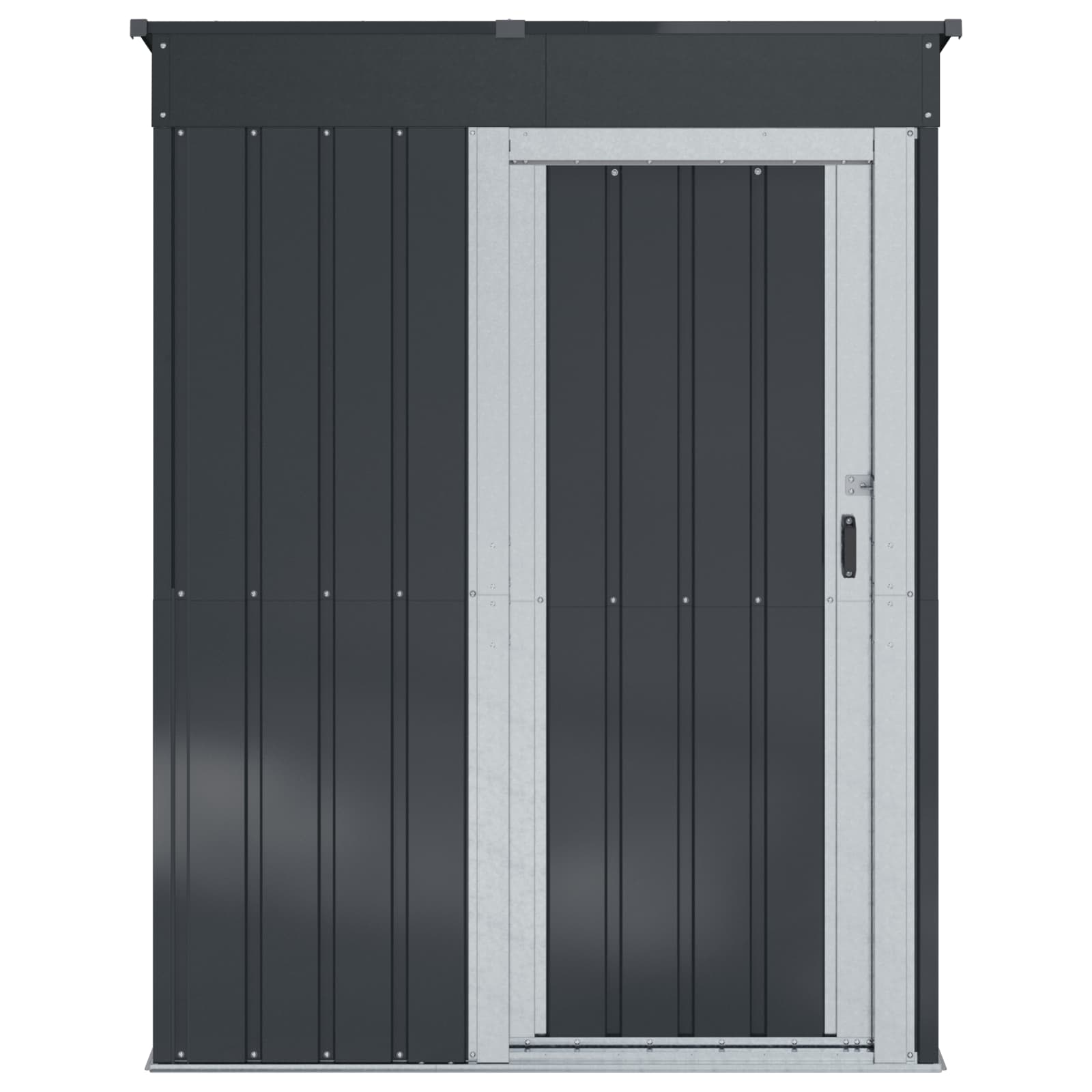 vidaXL Garden Sheds Anthracite 137 x 81 x 180 cm Metal 6