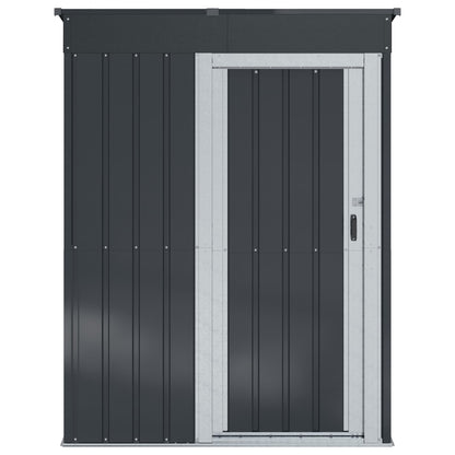 vidaXL Garden Sheds Anthracite 137 x 81 x 180 cm Metal 6