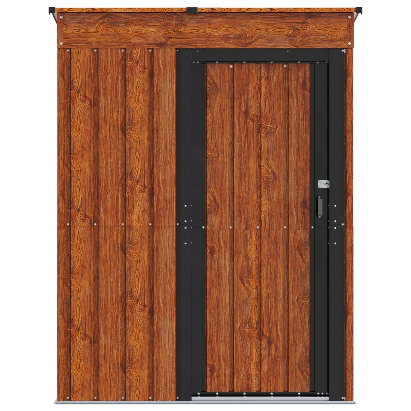 vidaXL Garden Sheds Brown 137 x 81 x 180 cm Metal 6