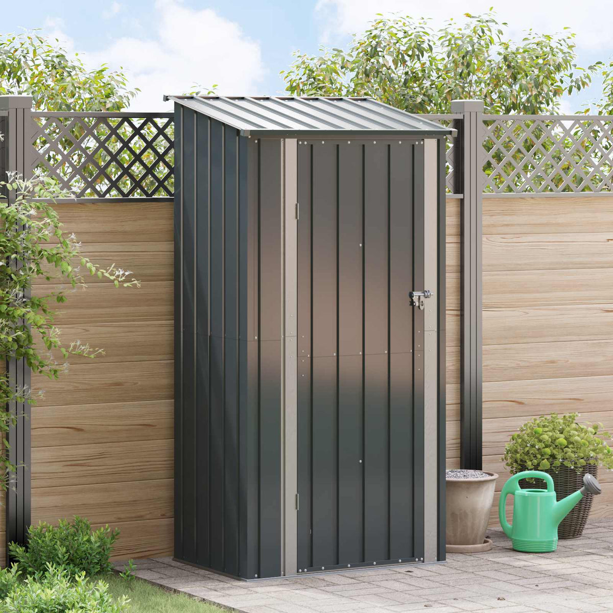 vidaXL Garden Sheds Metal