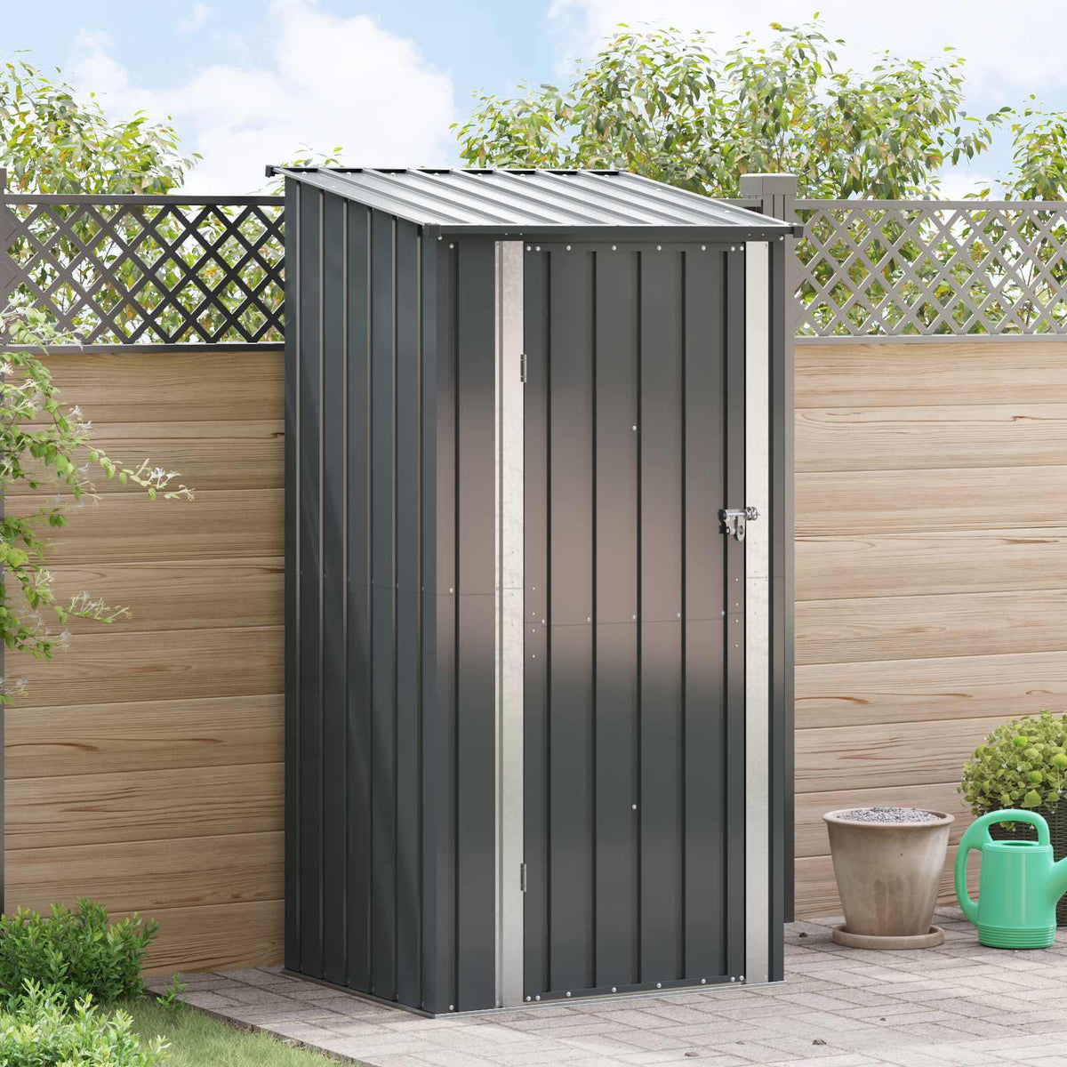 vidaXL Garden Sheds Metal