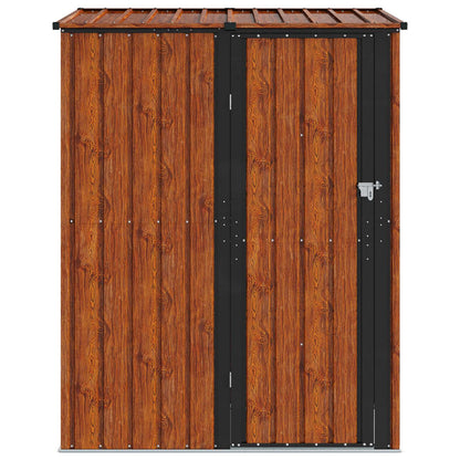 vidaXL Garden Sheds Brown 153.5 x 86 x 200 cm Metal 6