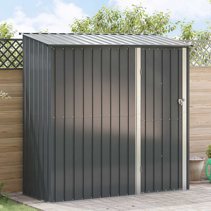 vidaXL Garden Sheds Anthracite 203 x 85.5 x 200 cm Metal 1
