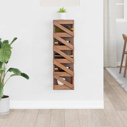 vidaXL Wine Rack Solid Mahogany Wood Natural 1