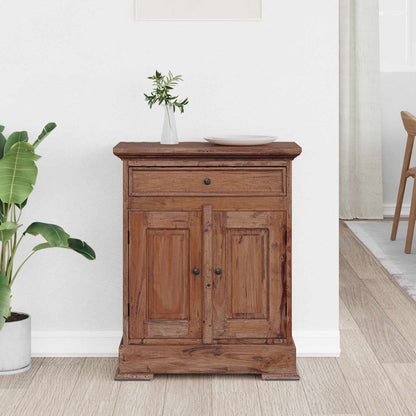 Storage Cabinet 63 x 30 x 79 cm Solid Mahogany Wood Natural