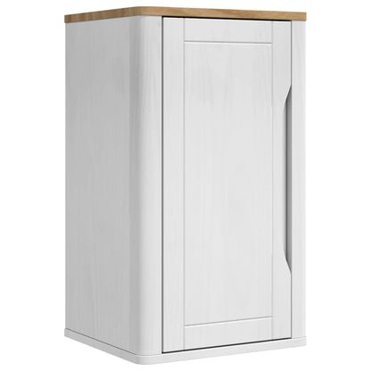 vidaXL Bathroom Furniture Set FLORO 4 pcs White Solid Pine Wood 6