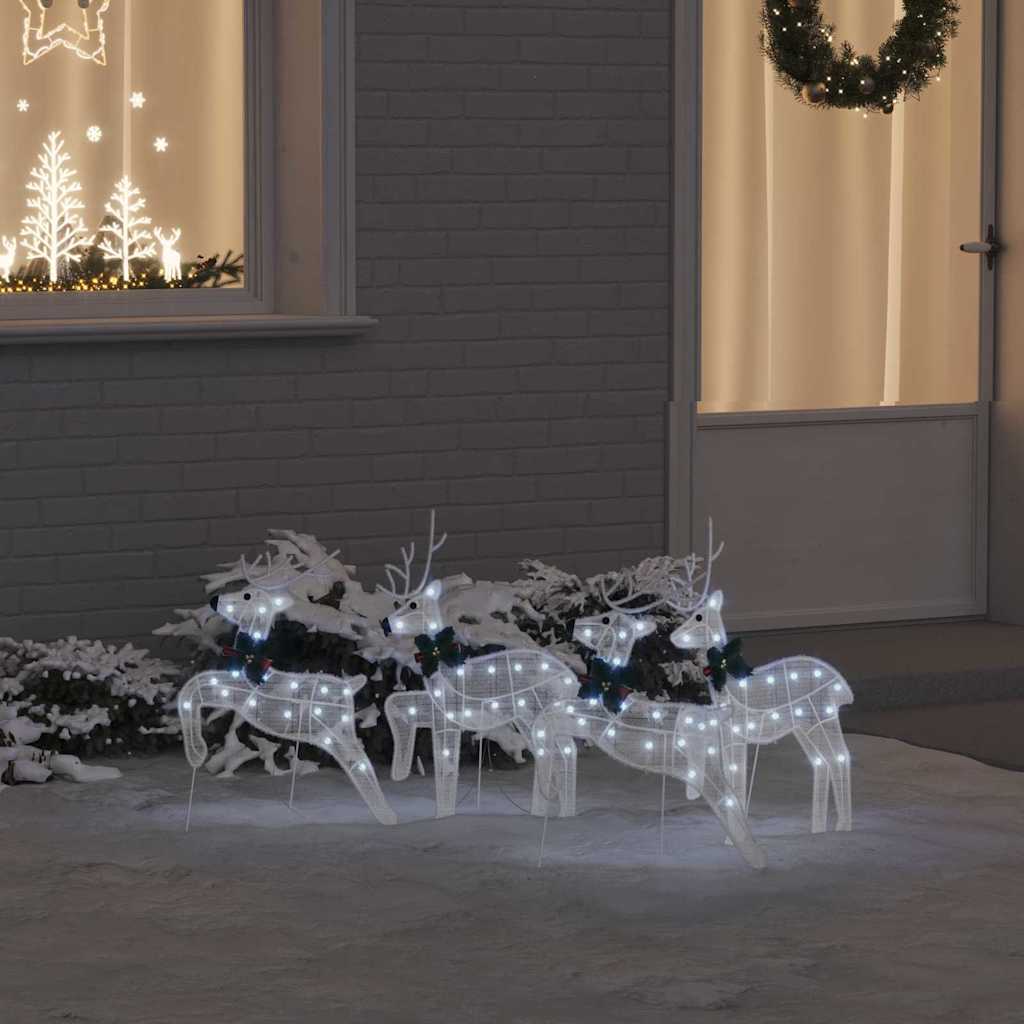 Christmas Reindeer Cold White White fabric 4